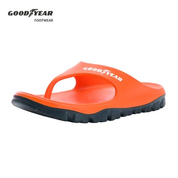 【GOODYEAR 固特異】悍徒II 雙密度越野拖鞋/男款 寬楦 足弓支撐 舒適 桔(GAML43303)