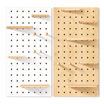 洞洞板 實木卡通配件入戶玄關層板隔板裝飾墻火柴棍小木棍木質層板