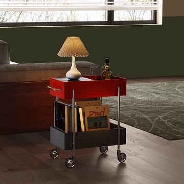 免運附發票 工廠直銷 可批發 探探小推車多層中古大儲物收納架可移動沙發邊幾多巴胺零食置物架 出貨快CH8001