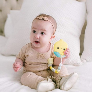 Loulou Lollipop 固齒器組/奶嘴鍊夾 - 迪士尼系列/水果家族