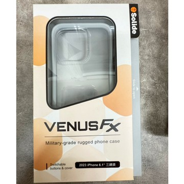 【清庫存】Solide iPhone 15 Pro 維納斯 雅痞灰 背板分離 15手機殼 15保護殼 VENUS