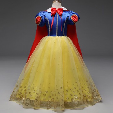 冰雪白雪公主裙子連衣裙六一裙春夏女童兒童愛沙衣服童禮服洋氣