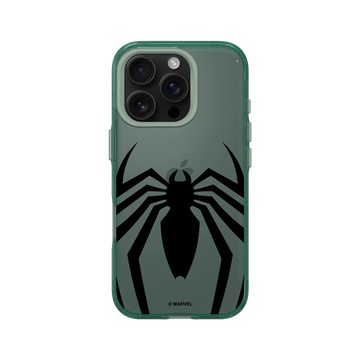 iPhone 16 Pro Clear 憂墨綠 - 迪士尼-漫威 Marvel - 蜘蛛人-黑色標誌