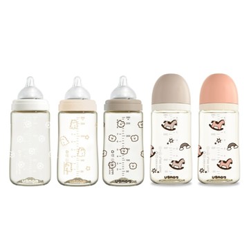 韓國 UBMOM PPSU奶瓶280ml(附M號奶嘴頭)多款可選