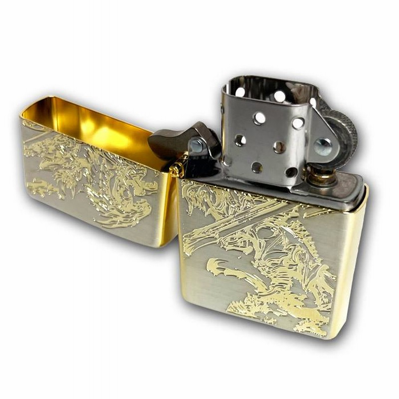 牙狼 GARO Zippo B柄 轟天 シルバー＆ゴールド ガロ グッズ ライター