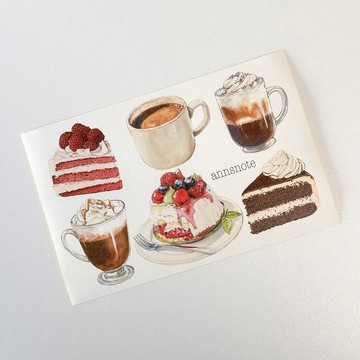 甜點甜點貼紙（Anns Note）復古拼貼