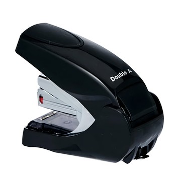 Double A 智慧型釘書機 (10號針) 省力設計60% 最高可釘30張  黑色  1個