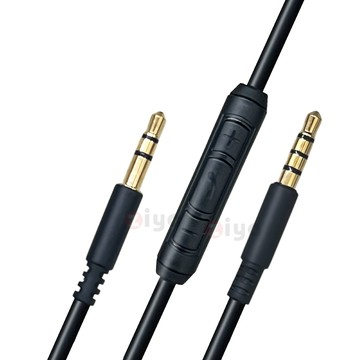 ZIYA 頭戴式耳機音訊連接線 耳機升級線 替換線 BOSE耳機線 3.5mm 至 3.5mm 附控制器 愛樂款