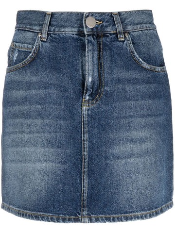 Pinko `Kendo` Mini Denim Skirt