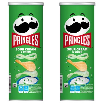 PRINGLES 品客 洋芋片 香濃洋蔥口味 酥脆口感  102g  2罐