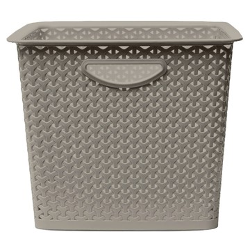 GINII 基尼 北歐編織系列收納籃 正方高 24L 家用  34 x 34 x 28cm  可可棕  1個