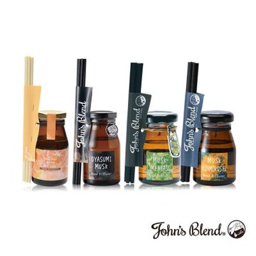 John’s Blend 迷你室內香氛擴香瓶-橙麝香/金木犀/晚安薰衣草/青檸羅勒