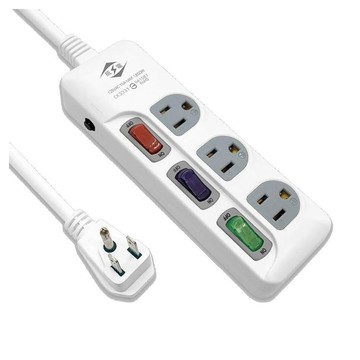 WEITIEN CK3331 3開3插座 3孔 延長線 電源插頭 最新安規 電源線 轉接器(平貼插頭 過載斷電 電源線組) 2.7米/9尺