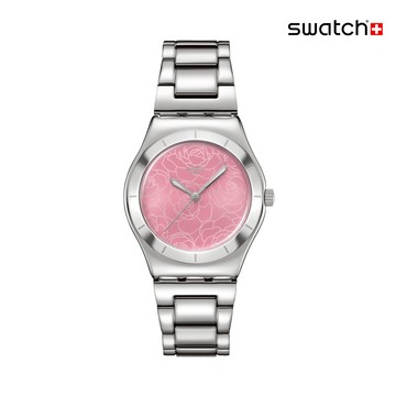 Swatch PETAL CHARM 金屬手錶/女錶/瑞士製造 YLS234G (33mm)【官方旗艦店】
