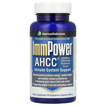American Biosciences, ImmPower® AHCC®，500 毫克，60 粒素食膠囊
