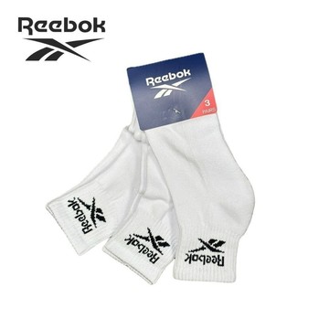 【REEBOK】棉選舒厚1/2襪組_男/女_RXS254012023_白襪 官方旗艦店