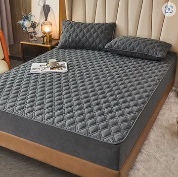 100支貢緞純棉床笠單件加厚大豆纖維夾棉防滑席夢思床墊罩保護套