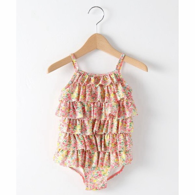 Petit Main プティマイン 小花柄段フリルワンピース水着 Swim 通販 Lineポイント最大0 5 Get Lineショッピング