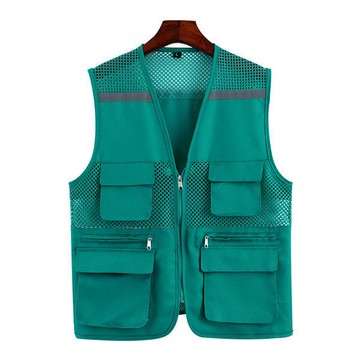 多口袋反光網格馬甲定制印logo網眼戶外施工背心單位網格員工作服-Misaki精品