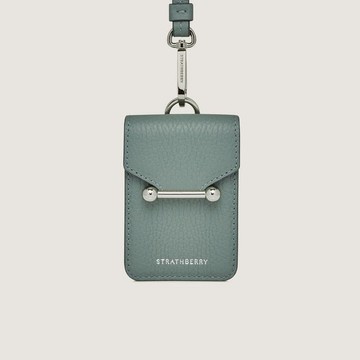 Strathberry - Mosaic Cardholder with Strap - Blue