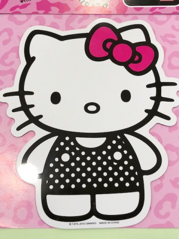 【震撼精品百貨】Hello Kitty 凱蒂貓~凱蒂貓 HELLO KITTY 車用大磁鐵-站立