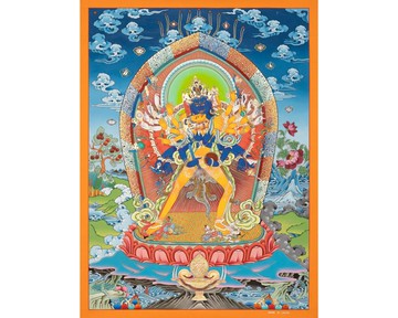 **时轮金刚唐卡——象征觉悟与时间的神圣之门**