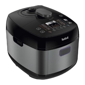 【法國 特福 Tefal】鮮呼吸智能溫控舒肥萬用鍋/壓力鍋-星辰銀 (CY625870)