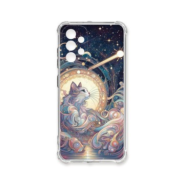 A系列(其他) 殼 TRON 三星 A53 5G 夏夜流星與貓 四角防摔殼 手機殼