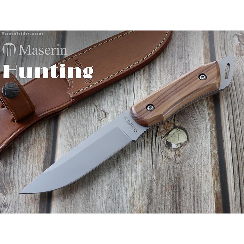 マセリン 982 LG ハンティング ウォールナット シースナイフ Maserin HUNTING Walnut Fixed knife