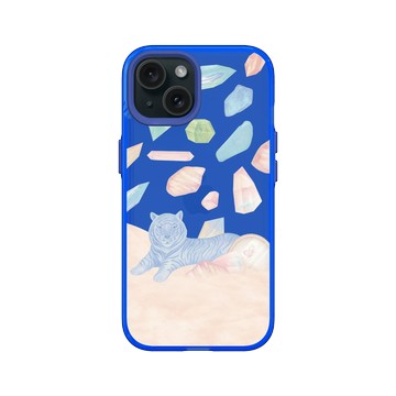 iPhone 15 Clear 激光藍 - 欣蒂小姐 Miss Cyndi - 夢裡的老虎