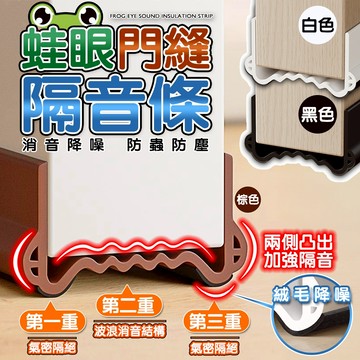 【蝦皮隔日到貨】 門縫密封條 門縫條 蛙眼靜音隔音條 門底密封條 冷氣防漏條 防蟲擋風條 防塵條 門檔