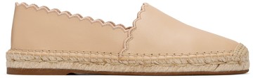 Chloé 米色 Pary 草编鞋