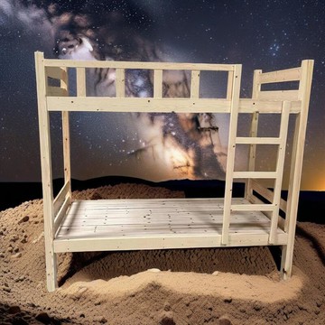 高低床橡膠木1.0米1.2米全松木同寬上下床兒童床子母床松木公寓床