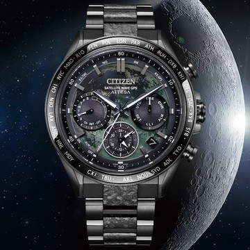 CITIZEN 星辰 韋禮安廣告款HAKUTO-R衛星對時鈦金屬計時男錶-黑/44.6mm(CC4065-61Y)