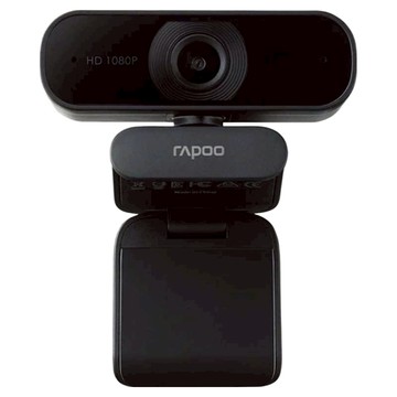 RAPOO 雷柏 網路視訊攝影機 FHD1080P 超廣角降噪  黑色  C260