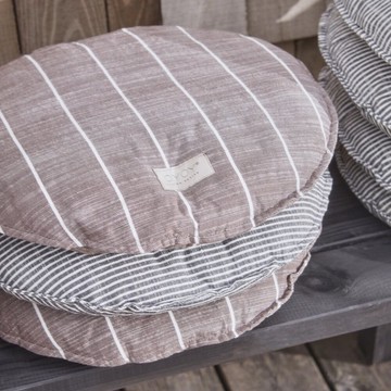 OYOY Kyoto永續系列 - 圓形坐墊 / 經典黑白