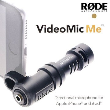 又敗家@RODE羅德小型指向性3.5mm TRRS麥克風VideoMic Me附防風罩適iPhone蘋果手機iPad平板【全館299超取免運】【APP下單點數4倍送】