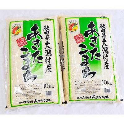 ふるさと納税 大潟村 大潟村産あきたこまち20kg(10kg×2)