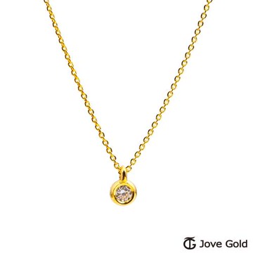 JoveGold漾金飾 寧靜黃金項鍊