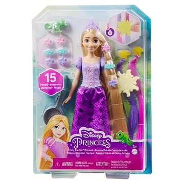 MATTEL 美泰兒 Disney 迪士尼 變色長髮樂佩公主  1盒  混和顏色