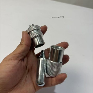 【五金 熱銷】 氣動咖啡機配件、8g無牙氣瓶轉接頭轉接3/8-24螺紋減壓閥用 優選