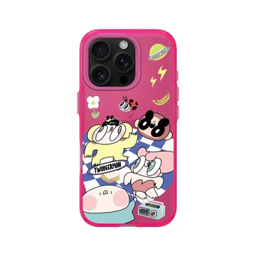 iPhone 16 Pro Clear 粉漾桃 - 鹿人 Twodeerman - 草地野餐小隊