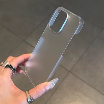 免運 公司貨 保護殼 適用蘋果17promax半包PC磨砂硬殼IP17air手機殼 無邊框透明保護套 HZGZ01191