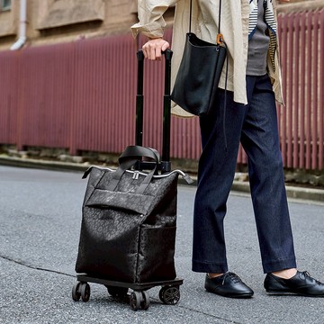 印花多功能保溫保冷四輪摺疊購物車-18L-多色可選 海軍藍