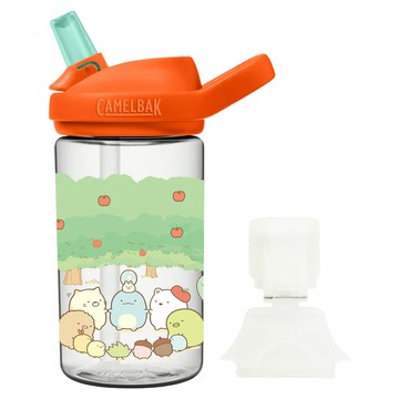 CAMELBAK eddy+ 兒童吸管運動水瓶 + 防塵蓋 角落小夥伴  蘋果森林  1個  400ml