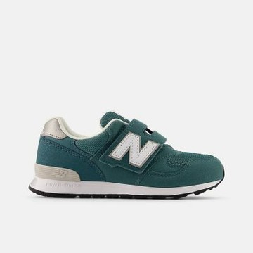 New Balance 紐巴倫 313 [PO313TE2] 中童 休閒鞋 魔鬼氈 寬楦 復古 麂皮 流行 綠