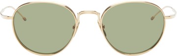 Thom Browne 金色 Round 太阳镜