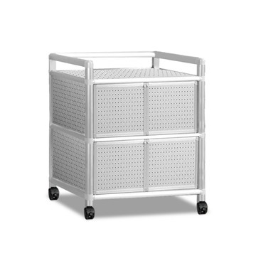 ASSARI-(黑桃)輕量鋁合金2尺四門置物櫃(寬60*深41*高84cm)