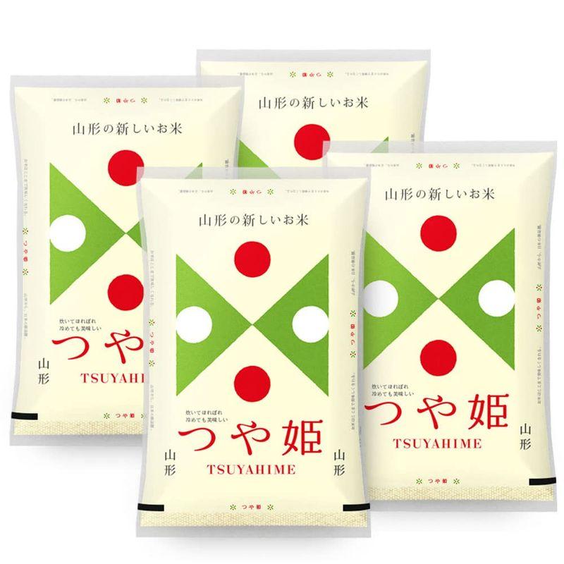 精米 無洗米 つや姫 20kg (5kgx4袋) 山形県産 令和4年産 米