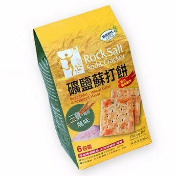 正哲生技  礦鹽蘇打餅(三寶+ 海苔風味)365公克/包